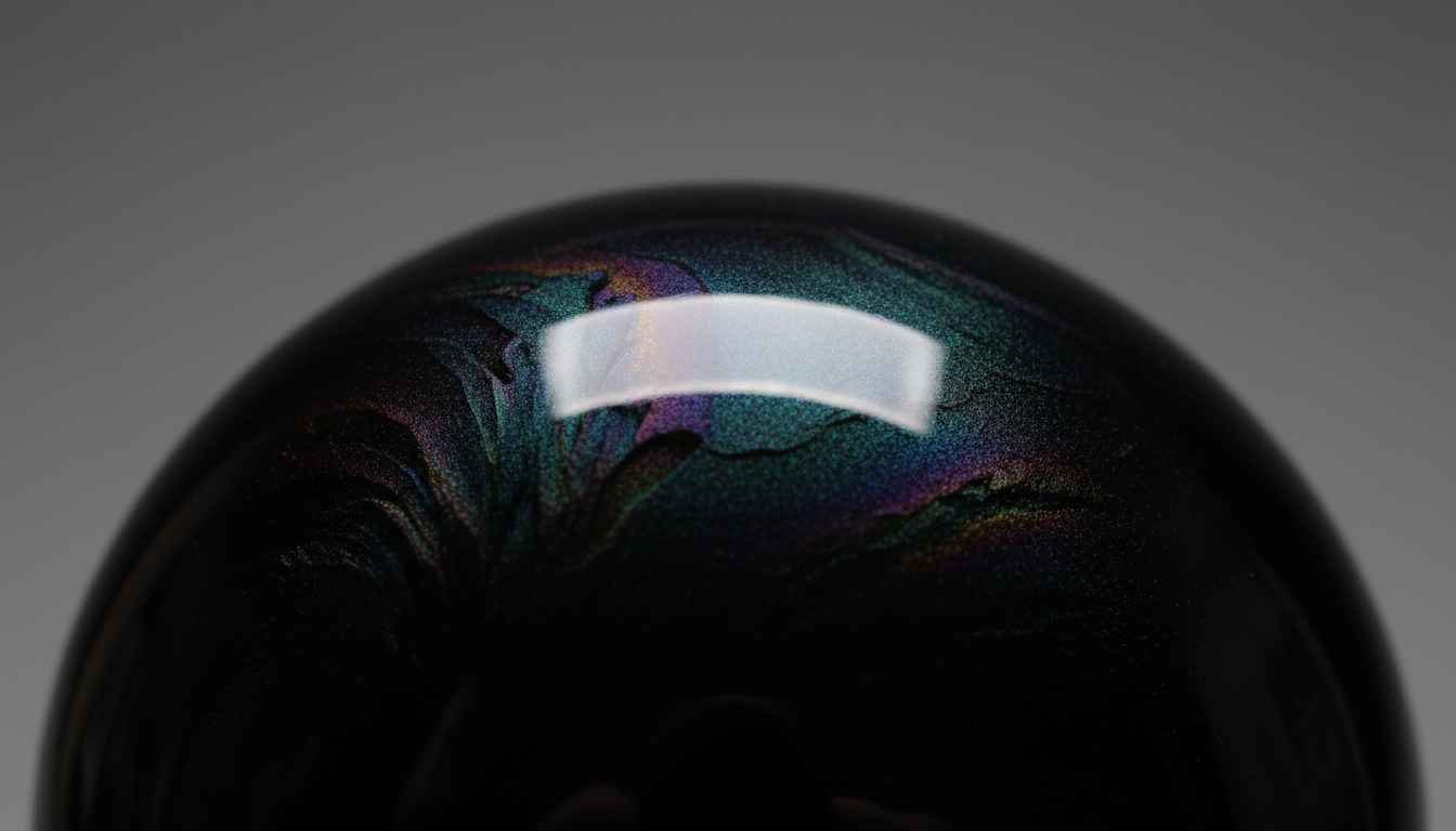 black pearlescent paint