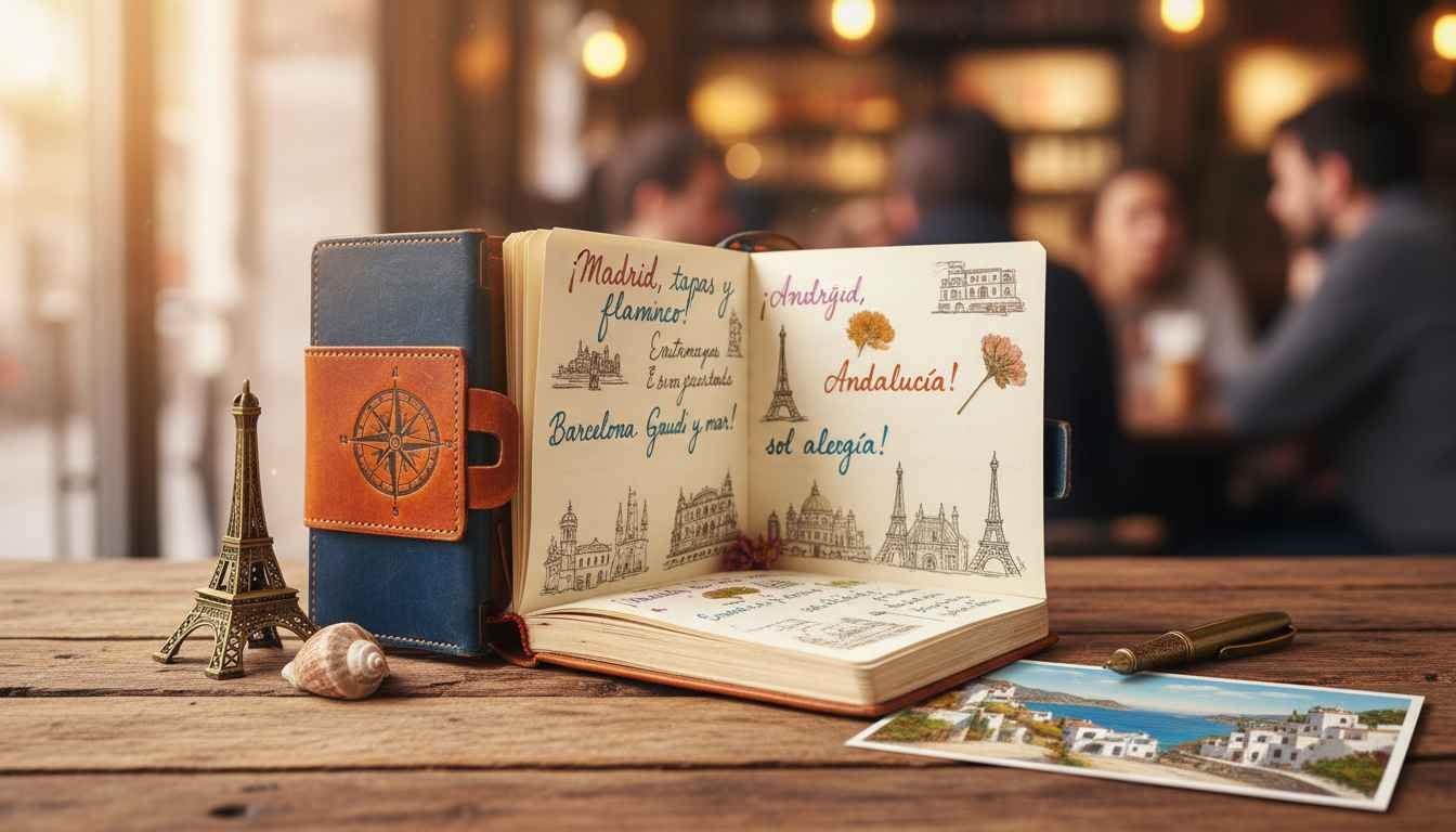 fernanda always visits different places in spanish