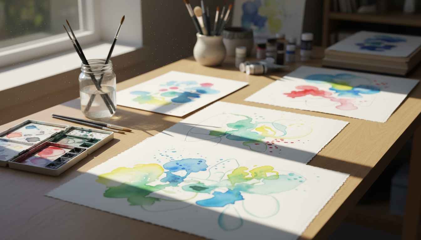 sketches for watercolor painting