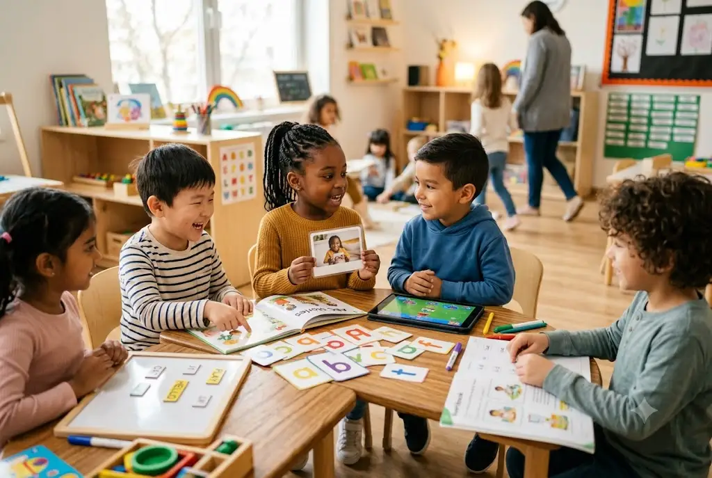 language learning for kids through interactive classroom activities