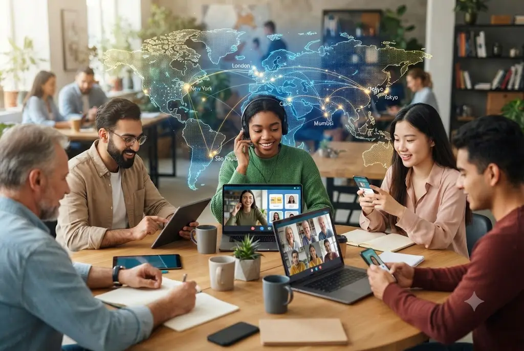 language learning network connecting people globally through online communities