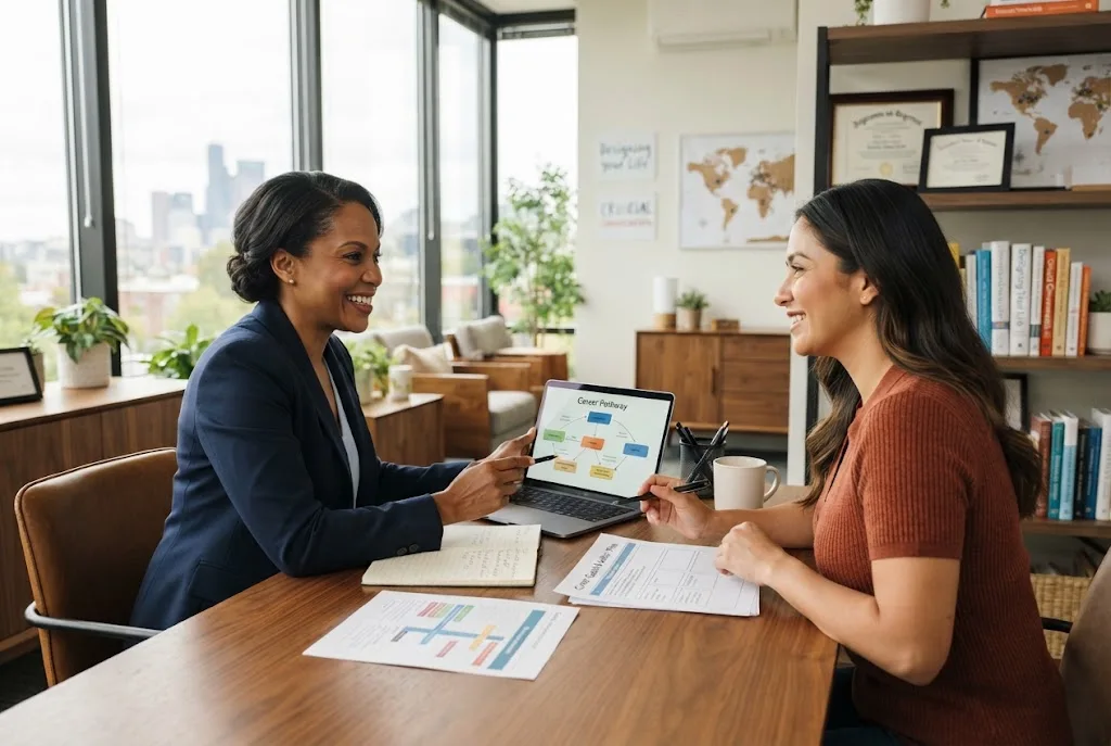 Career counseling interventions during a professional career guidance session